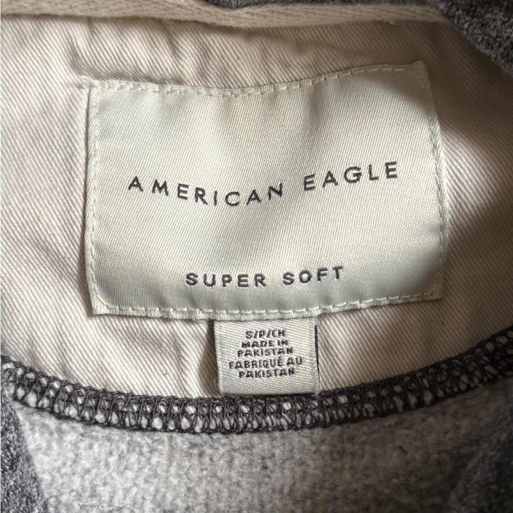 American Eagle Outfitters Heather Gray Hoodie - Picture 3 of 3